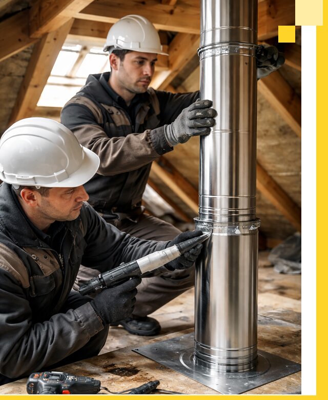 Монтаж дымоходов для каминов в Ростове с гарантией качества