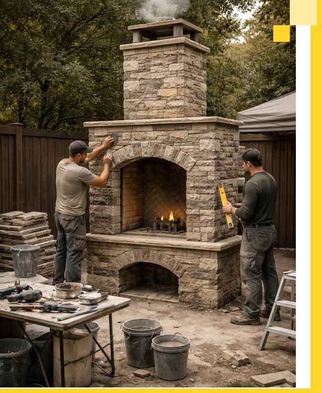 Проектирование и установка уличных каминов в Ростове