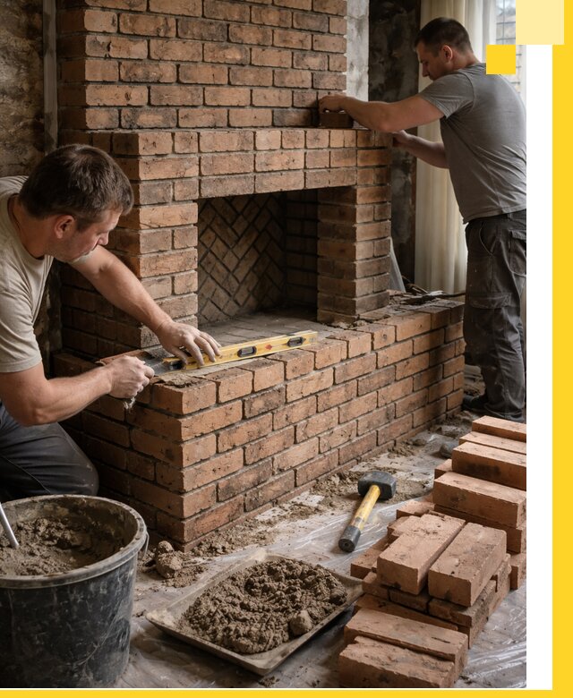 Изготовление и установка кирпичных каминов в Ростове