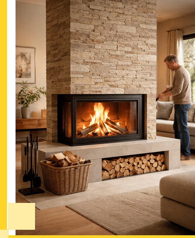 Дровяной камин под ключ в Ростове от 205260 р. | ЭриданРсв