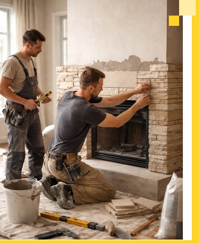 Установка и монтаж каминов для загородного дома в Ростове