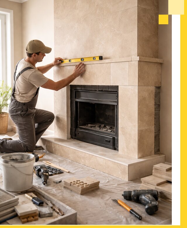 Установка и монтаж каминов в частном доме под ключ в Ростове