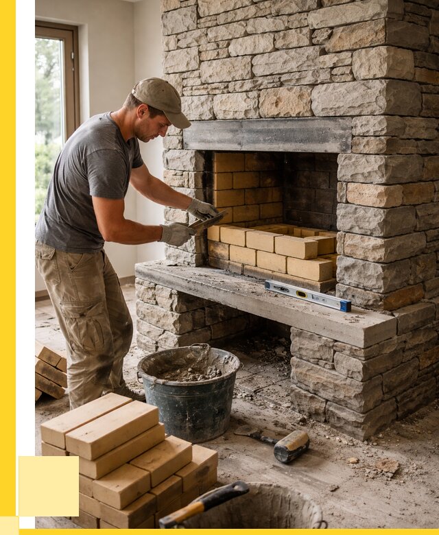 Кладка каминов и камина в Ростове от 25658 р. ЭриданРсв