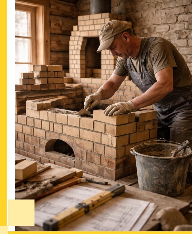 Кладка печей из кирпича в Ростове цены от 30789 р. - ЭриданРсв