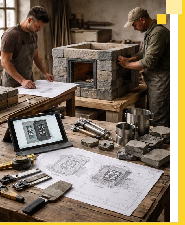 Разработка проектов печей с согласованием и монтажом в Ростове