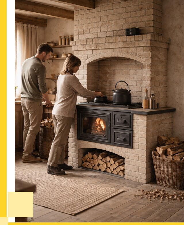 Печи с плитой в Ростове от 46184 р. | ЭриданРсв — кирпичная печь