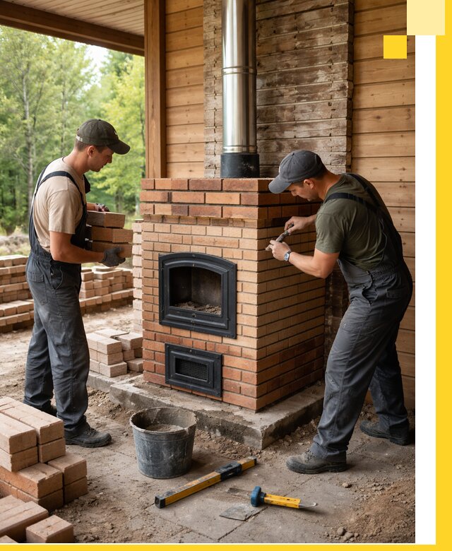 Производство и установка дачных печей под ключ в Ростове