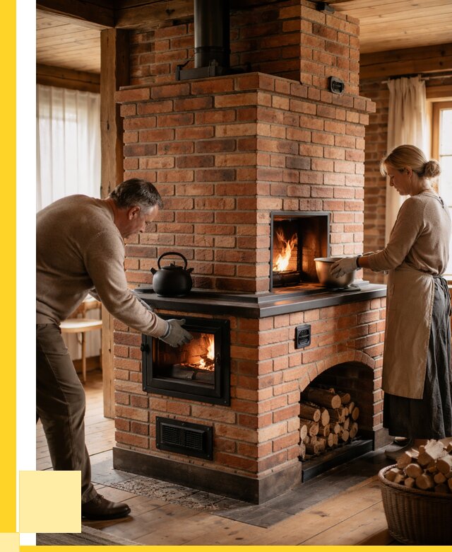 Печи для загородного дома под ключ в Ростове от 82104 р. | ЭриданРсв