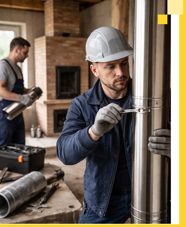 Профессиональный монтаж дымоходов для печей в Ростове