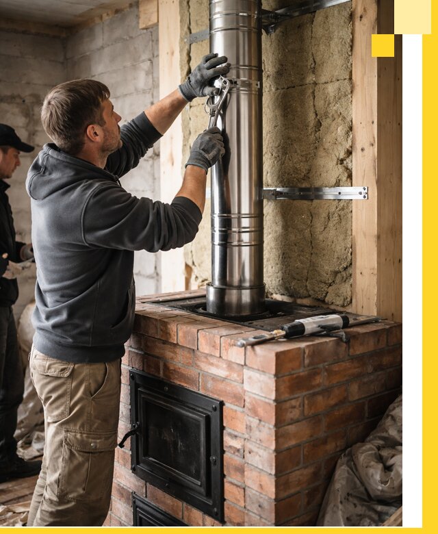 Изготовление и монтаж печей и дымоходов под ключ в Ростове