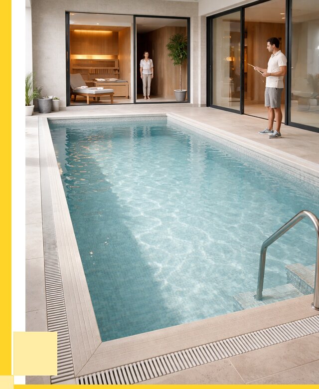 Отделка бассейна пленкой ПВХ в Ростове от 3592 р. - ЭриданРсв