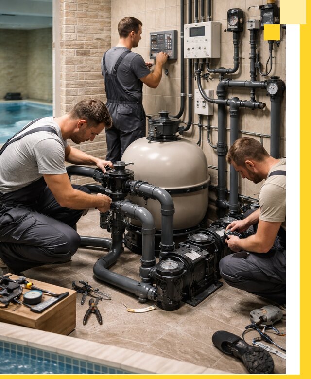 Комплексное оборудование для бассейнов под ключ в Ростове