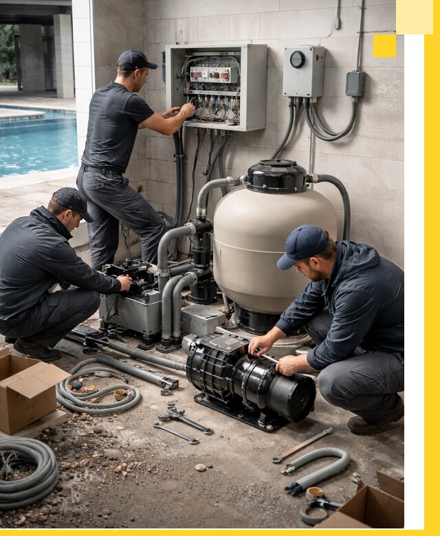 Профессиональный монтаж оборудования для бассейнов в Ростове