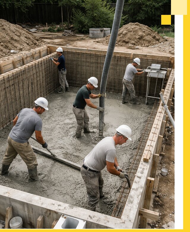 Строительство бетонных бассейнов под ключ в Ростове