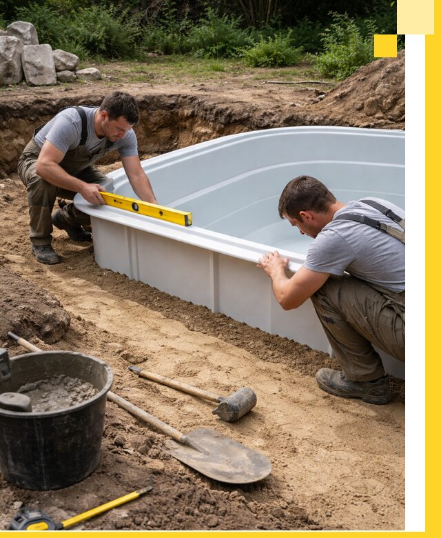 Производство и установка пластиковых бассейнов в Ростове под ключ