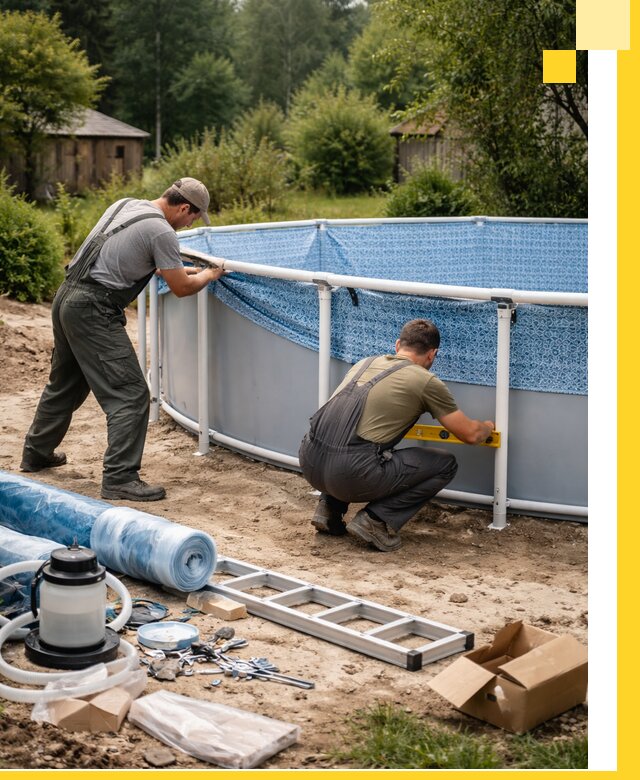 Установка и монтаж каркасных бассейнов в Ростове под ключ