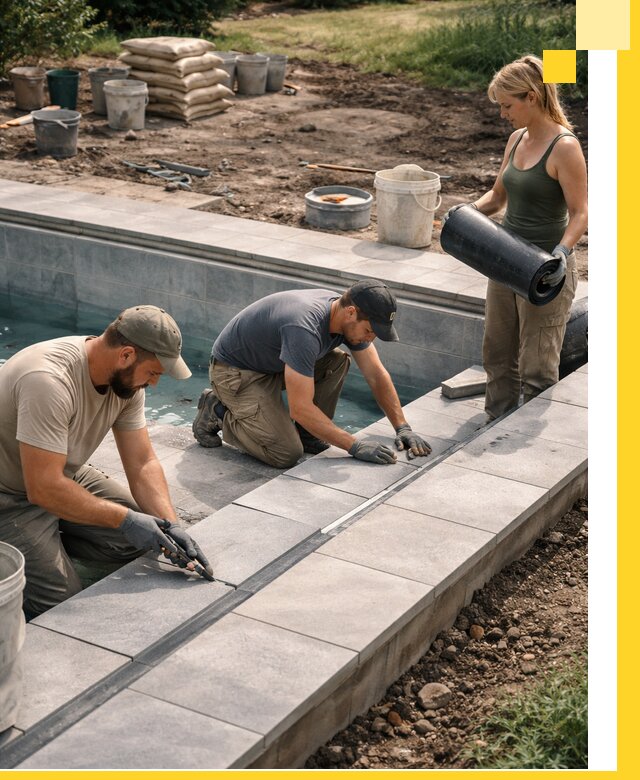 Строительство и монтаж уличных бассейнов под ключ в Ростове