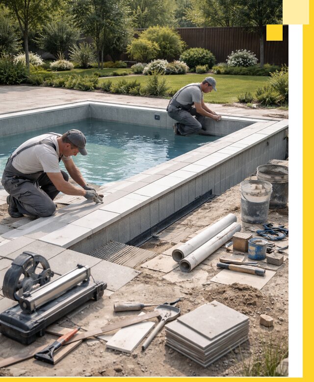 Строительство открытых бассейнов под ключ в Ростове профессионально