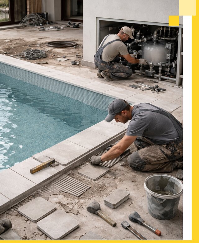 Строительство и монтаж бассейнов в коттедже в Ростове