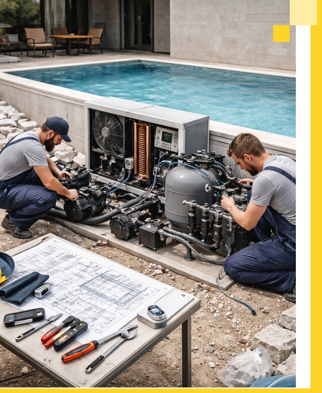 Проектирование и монтаж бассейнов с подогревом в Ростове