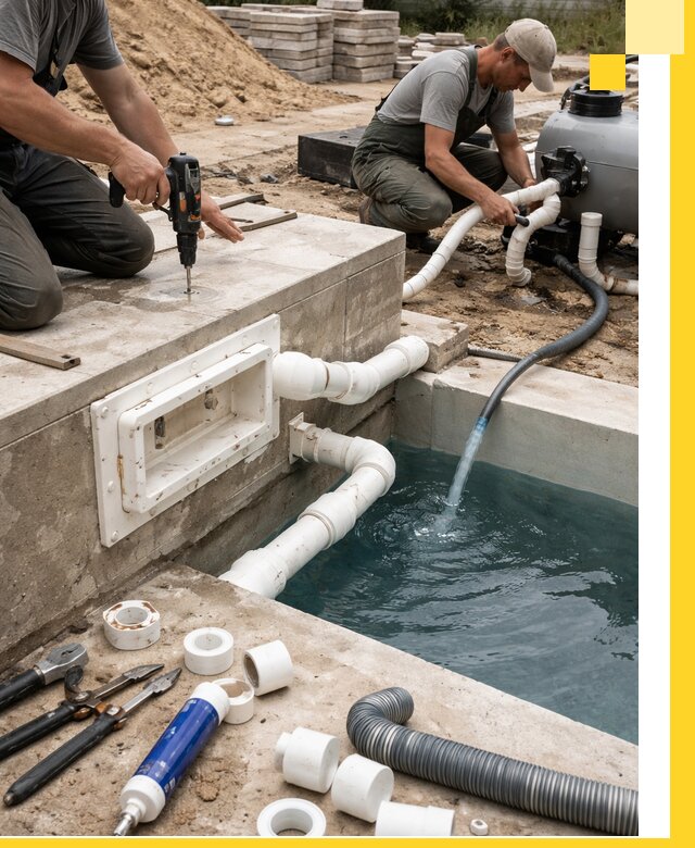 Строительство скиммерных бассейнов под ключ в Ростове