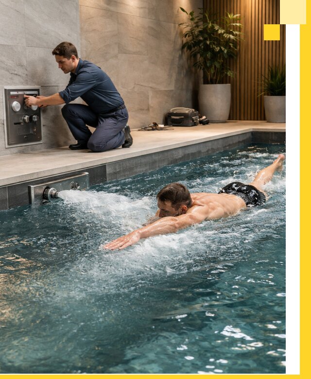 Проектирование и монтаж бассейнов с противотоком в Ростове