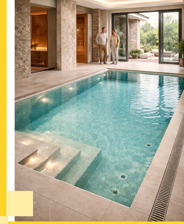 Бассейн во дворе в Ростове: проект, отделка от 1231560 р. | ЭриданРсв