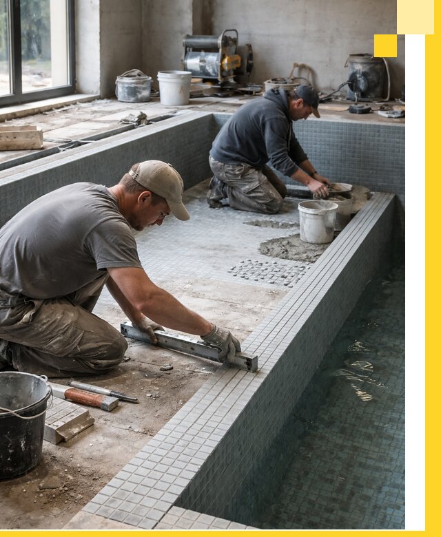 Строительство бассейна в частном доме в Ростове под ключ