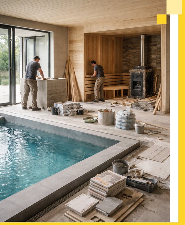 Проектирование и строительство бань с бассейном в Ростове