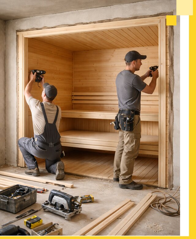 Монтаж саун под ключ в Ростове — проектирование и установка