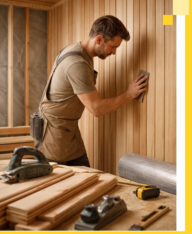 Профессиональная отделка саун и парных под ключ в Ростове