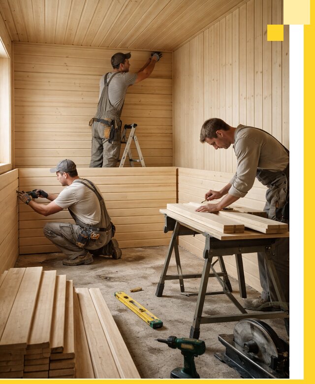 Обшивка саун в Ростове из натуральной древесины под ключ