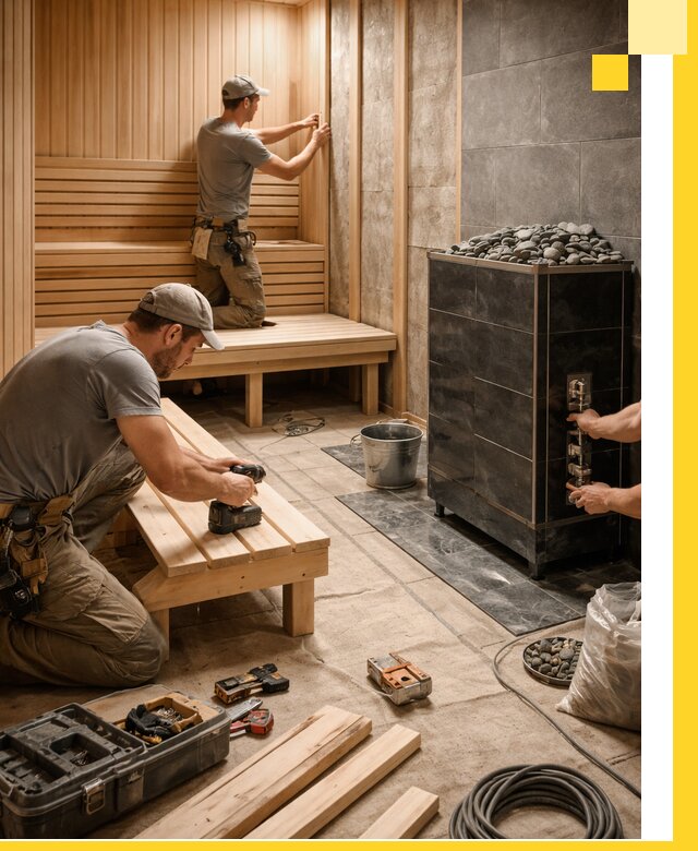 Дизайн и строительство интерьерных саун под ключ в Ростове