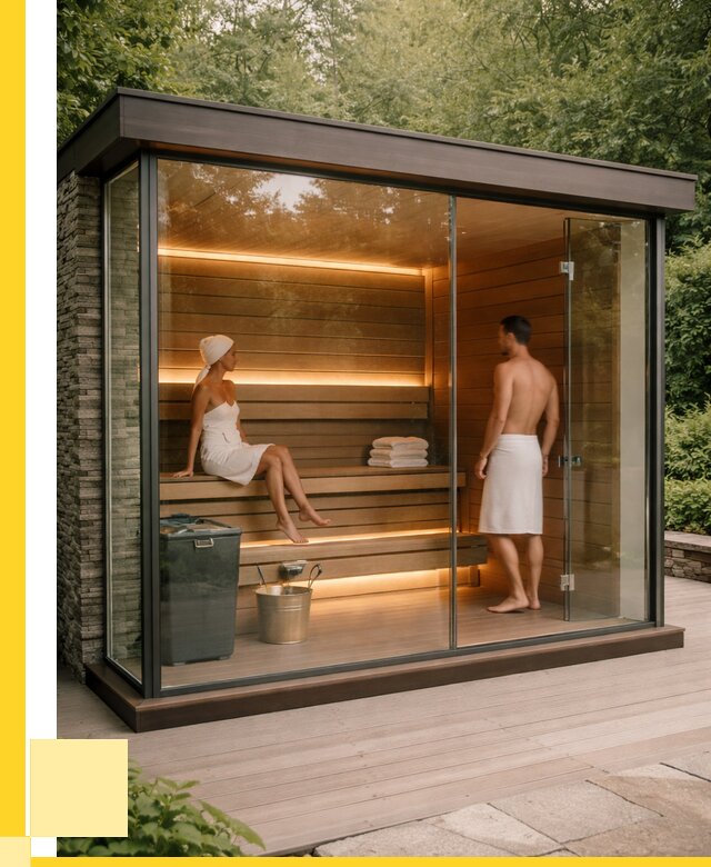 Сауна стеклянная и двери для сауны в Ростове от 256575 р. | ЭриданРсв