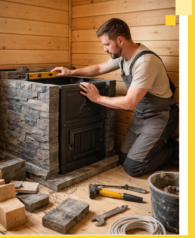 Производство и установка печей для саун под ключ в Ростове