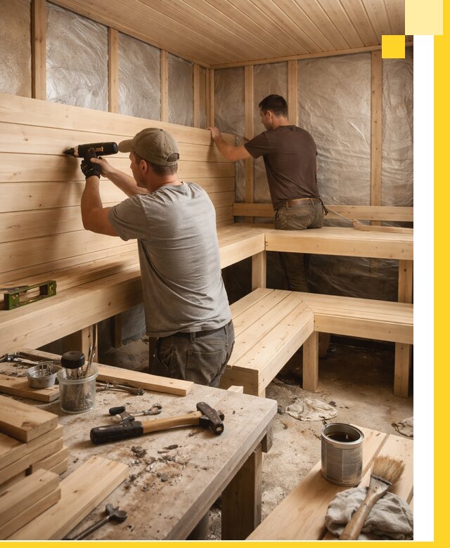 Профессиональная отделка бань и саун под ключ в Ростове