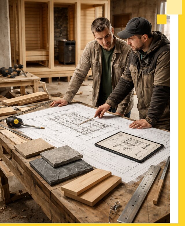 Проекты бань под ключ и планы строительства в Ростове