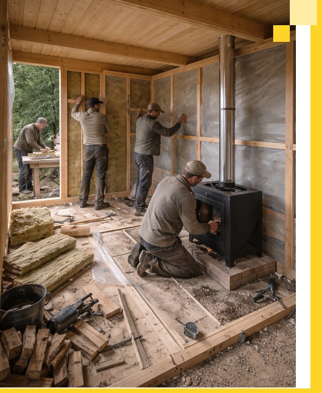 Профессиональный монтаж бань под ключ в Ростове для дома