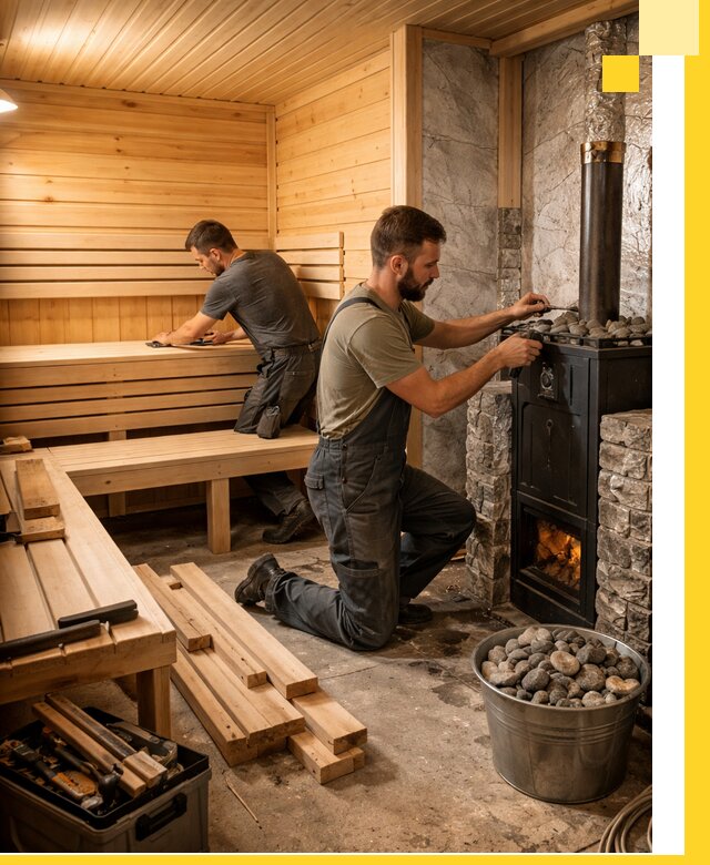 Дизайн и строительство интерьеров бань под ключ в Ростове