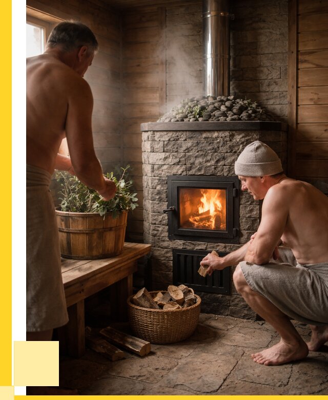 Банные печи под ключ в Ростове от 46184 р. | ЭриданРсв кирпичная