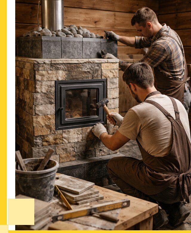 Облицовка банной печи в Ростове от 15395 р. | ЭриданРсв