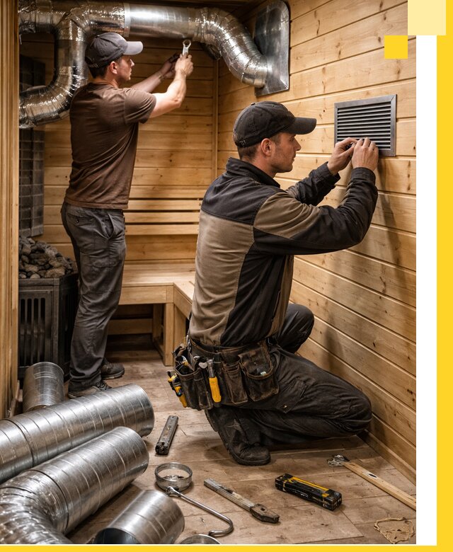 Проектирование и монтаж вентиляции бани в Ростове под ключ