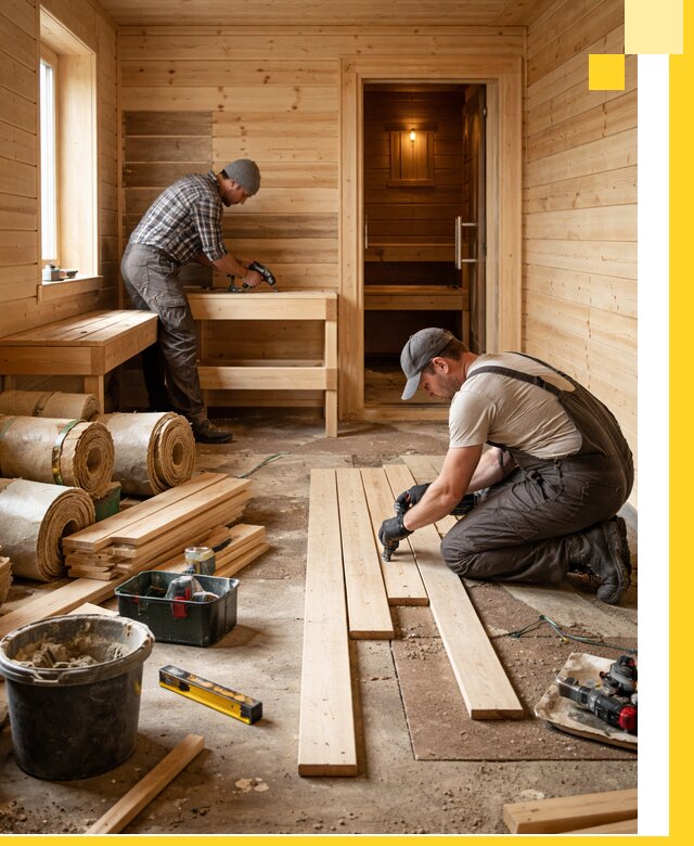 Индивидуальный проект бани с комнатой отдыха под ключ в Ростове