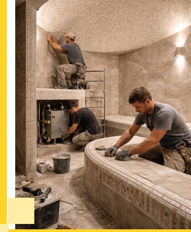 Монтаж хамамов под ключ в Ростове от 256575 р. ЭриданРсв