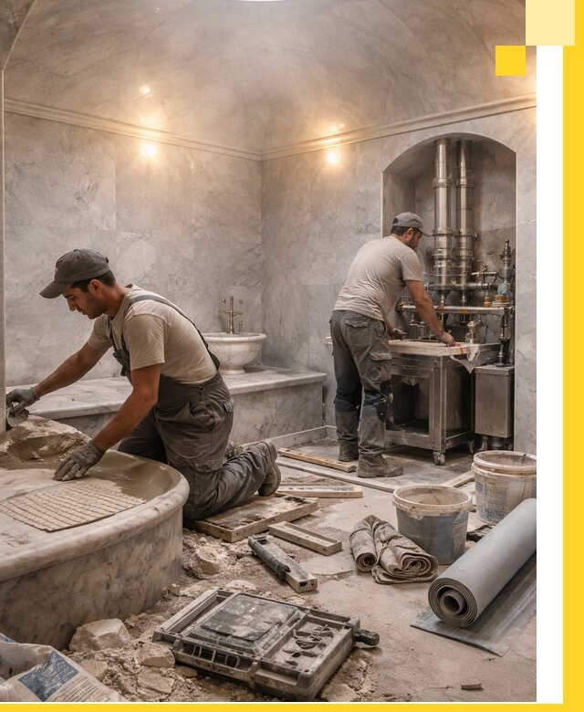 Строительство турецких бань хаммам под ключ в Ростове