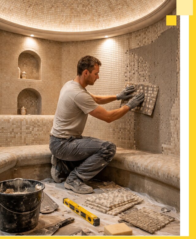 Устройство и монтаж домашнего хамама под ключ в Ростове