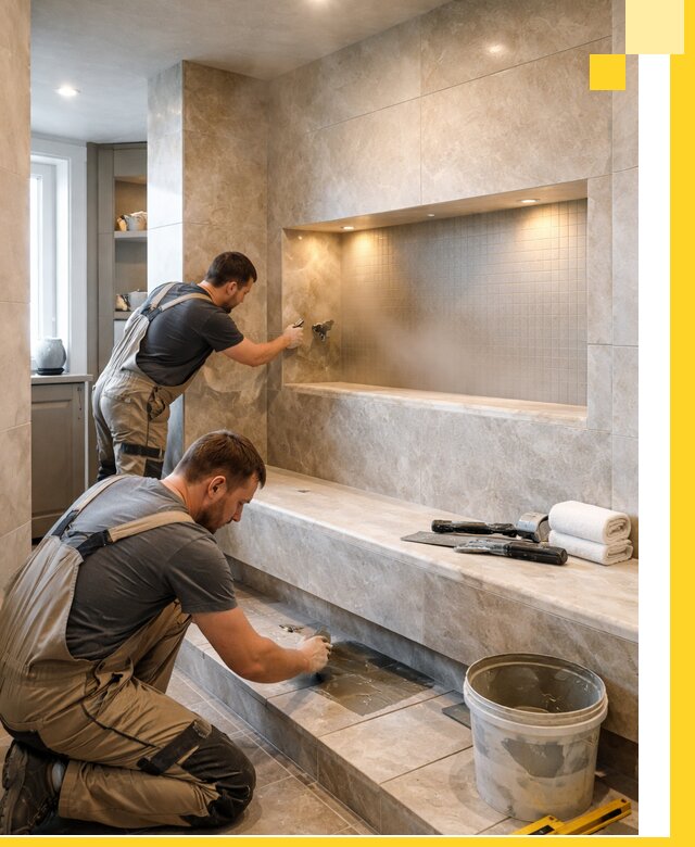 Профессиональное строительство хамама в квартире в Ростове