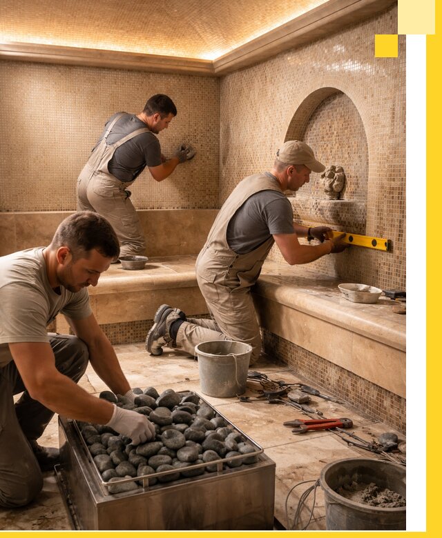 Проектирование и строительство хамама и сауны в Ростове