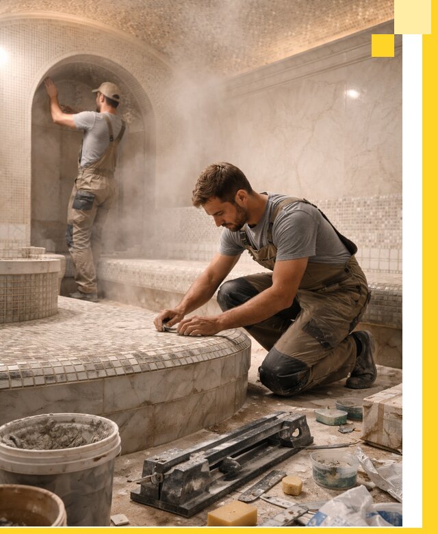 Профессиональный дизайн хамама и SPA под ключ в Ростове