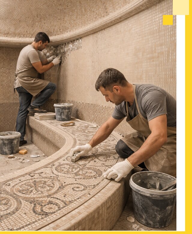 Плитка для хамама в Ростове, укладка, подбор и поставка